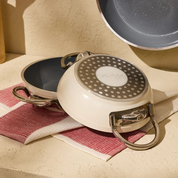 Kitchen Toscana Chef 3 Parça Seramik Tava Sahan Seti - Resim 3