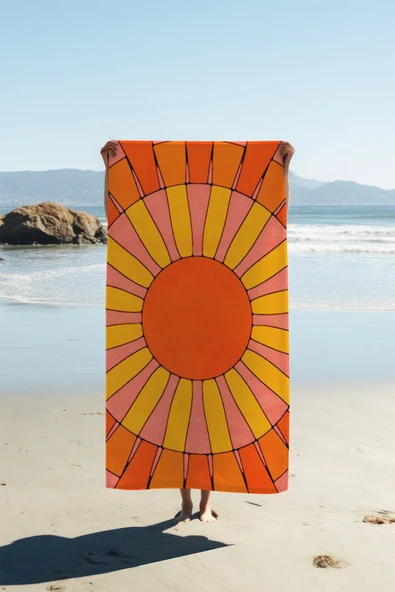 Dijital Baskı Plaj Deniz Havlusu 80 X 160 cm Peştamal HVL0264 RENKLİ 80 X 160 ürün görseli 1