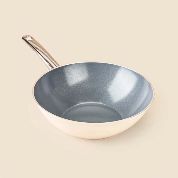 Kitchen Toscana Chef Wok Tava - 28 cm - Resim 3