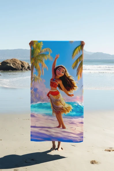 Dijital Baskı Plaj Deniz Havlusu 80 X 160 cm Peştamal HVL0260 RENKLİ 80 X 160 ürün görseli 1