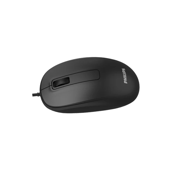 PHILIPS SPK7238B, Siyah, Usb Kablolu, 1200dpi, 3 Tuşlu Optic Mouse - Resim 2