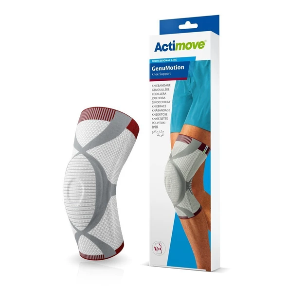 Actimove Genumotion Örgü Yüksek Kalite Diz Desteği Beyaz Renk ürün görseli 1