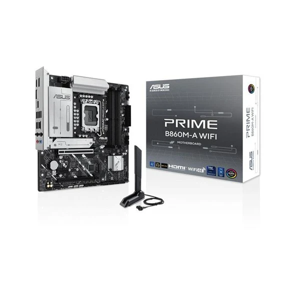 ASUS PRİME B860M-A Wİ-Fİ INTEL LGA1851 DDR5 MİCRO ATX ANAKART ürün görseli 1