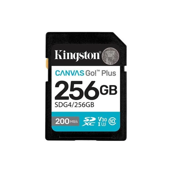Kingston 256GB SD Canvas Go+ SDG4/256GB ürün görseli 1