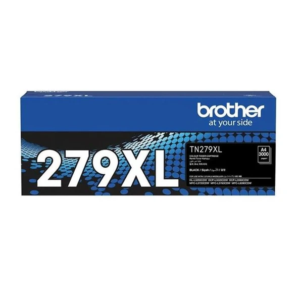 Brother TN-279XLBK Black Siyah Toner HL-L3280CDW  DCP-L3520-3560 MFC-L3720-3760-8390 3.000 Sayfa ürün görseli 1