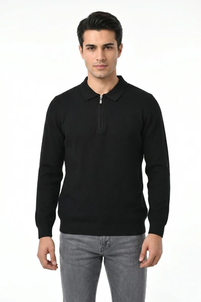 Erkek Spor Polo Yaka Mevsimlik Kazak BGL-ST05443 ürün görseli 1