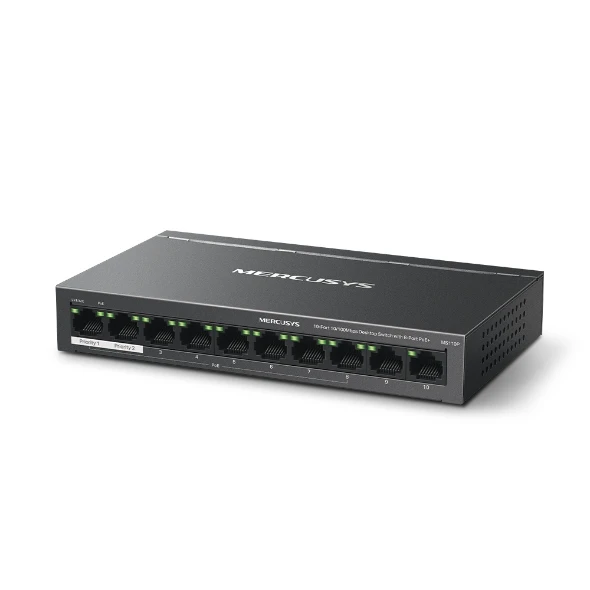 TP-LINK 8port MERCUSYS 10/100 POE+2PORT 10/100 Switch MS110P ürün görseli 1