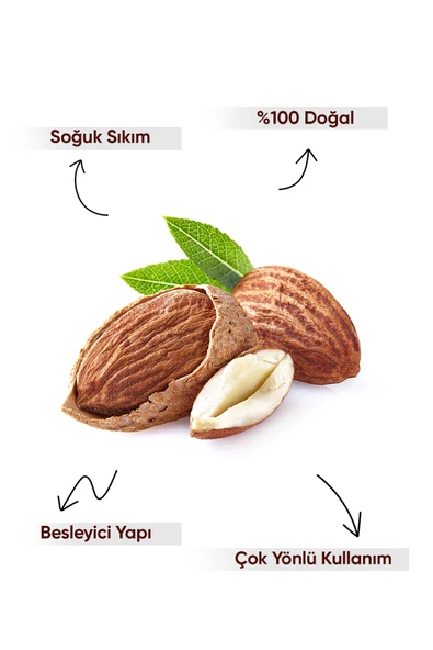Badem Yağı Tatlı 50ml %100 Saf Tatlı Badem Yağı - Resim 3