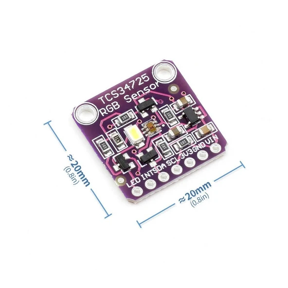 TCS34725 Renk Sensör Modülü Color Sensor RGB Recognition ürün görseli 1