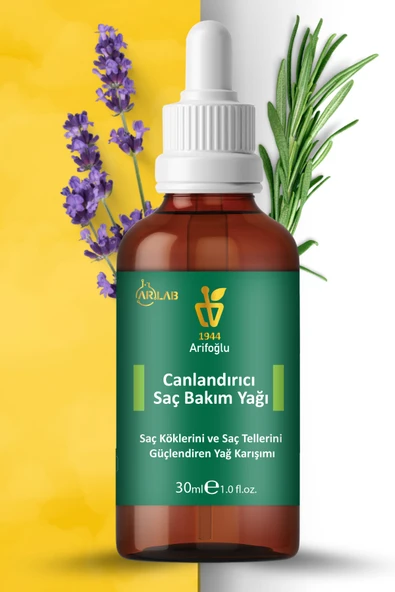 Canlandırıcı Saç Bakım Yağ Serumu 30ml Saç Kökü Canlandırıcı Yağ Biberiye Yağı Lavanta Yağı Arlab ürün görseli 1