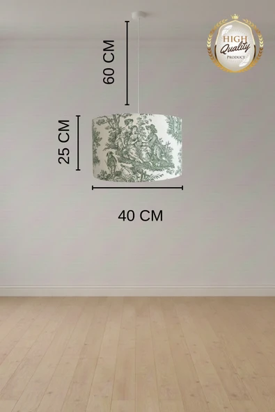 Toile De Jouy Vintage Sarkıt Avize ürün görseli 1