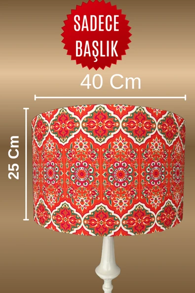 Otantik ve Canlı Desenli Lambader Başlığı - Resim 2