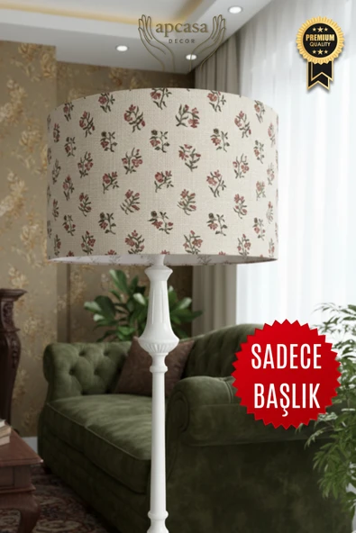 Antik Rose Lambader Başlığı Metal Kasnaklı ürün görseli 1
