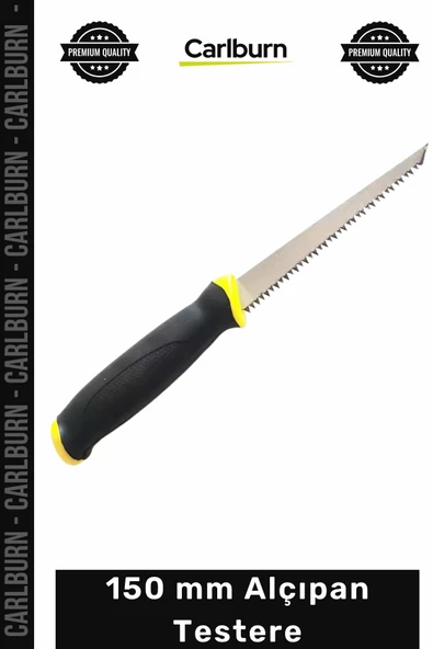 #Testere Profesyonel Çift Taraflı Isıl İşlem Çelik Bıçaklı Ergonomik Sert 150 mm Alçıpan Testere ürün görseli 1