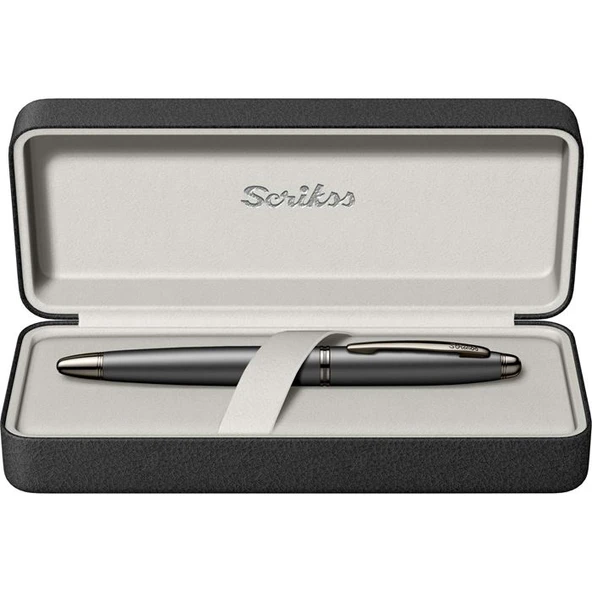 SCRIKSS ROLLER KALEM  MAT SIYAH LUX KUTU (88) - Resim 2