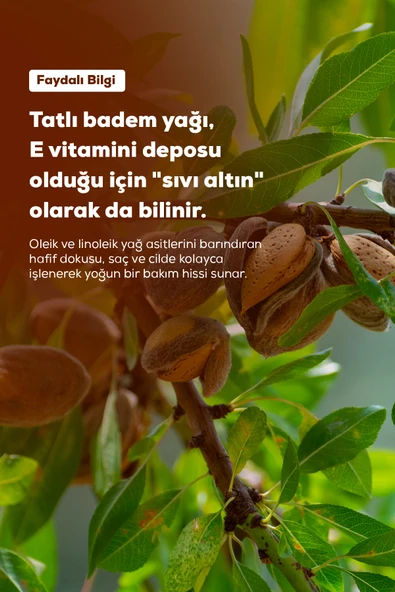 Badem Yağı Tatlı 50ml %100 Saf Tatlı Badem Yağı - Resim 7