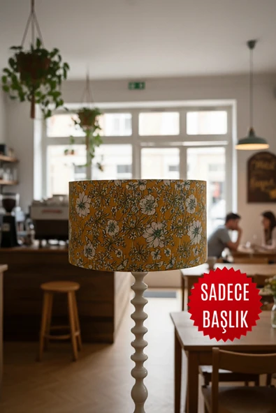 Vintage Hardal Çiçekleri Lambader Başlığı - Resim 4