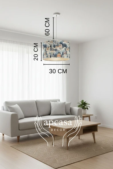 Kış Masalı Sarkıt Avize 30 x 20 Cm - Resim 2