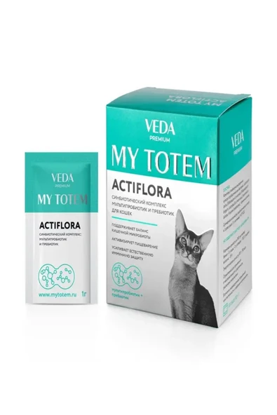 Vedavet MY TOTEM KEDİ ACTİFLORA 1GR*30 AD. ürün görseli 1