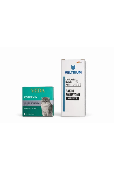 Vedavet Kotervin 3x10 ml Kedi & Köpek İdrar Yolu Damlası - Kum Dökme ve İçin -Skt 02/2027- ürün görseli 1