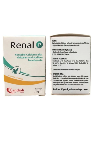 candioli Renal P Kedi Ve Köpekler Için Destekleyici -skt 05/2028- ürün görseli 1