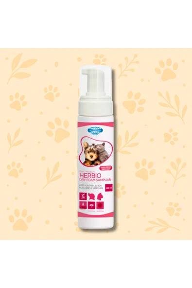 ÇıraPet Herbio Dry Foam – Kedi ve Köpekler İçin Kuru Köpük Şampuanı ürün görseli 1