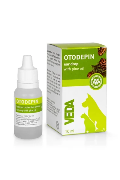 Vedavet PETLOVEBUTİK OTODEPIN Kediler İçin Kulak Damlası Mantar, Ve Enfeksiyonları Temizler -skt 09.2027- ürün görseli 1
