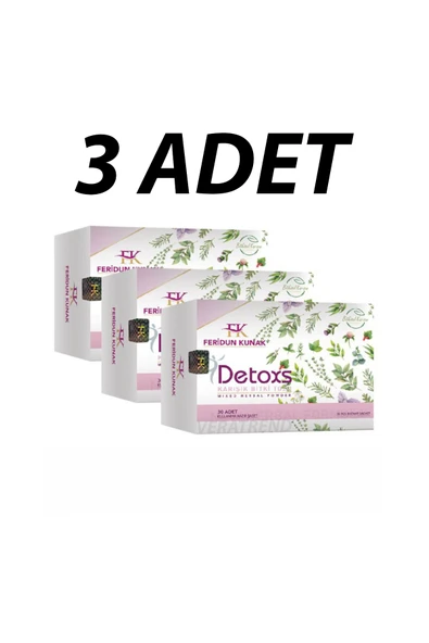 3 ADET -Feridun Kunak Detoxs Çayı 30 Günlük Detoks ürün görseli 1