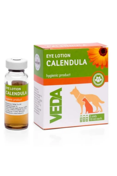 Vedavet Calendula Kedi/Köpek Göz Solüsyonu 3x10ml (Anti-İnflamatuar Fitoterapi) ürün görseli 1