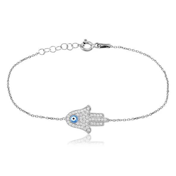 EMILIANO JEWELLERY Zirkon Taşlı Pırlanta Montür El Gümüş Kolye ürün görseli 1