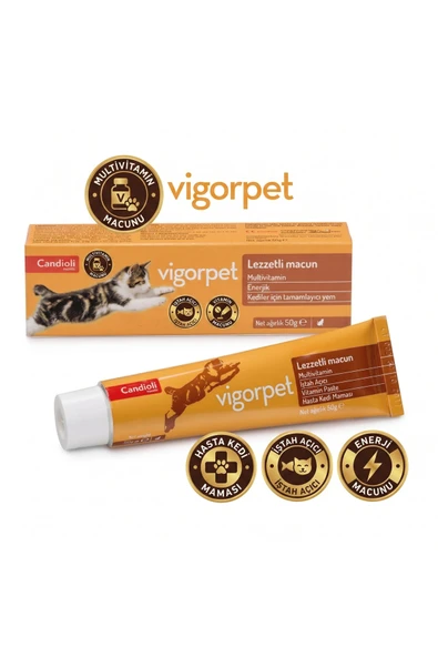 candioli Vigor Pet Cat Pasta 50 gr (Kediler İçin İştah Açıcı, Enerji ve Vitamin Macunu) ürün görseli 1