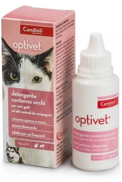Orqinel Candioli Optivet Kedi Ve Köpek Göz Temizleme Losyonu 50 ml -skt 09/2027- ürün görseli 1