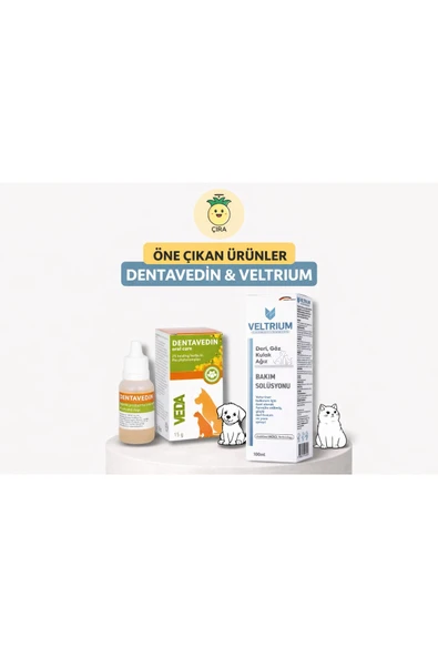 Vedavet DENTAVEDIN (AĞIZ İÇİ HİJYEN iÇİN) + VELTRİUM bakım solüsyonu ürün görseli 1
