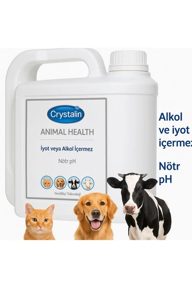 Crystalin Animal Health 5 Lt (HAYVAN YARA BAKIM SOLÜSYONU) ürün görseli 1