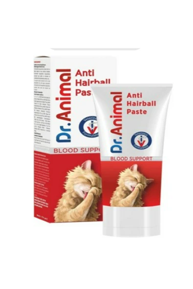 VET Dr. AnimaI Anti-Hairball & Blood Support 75 gr Tüy Yumağı Önleyici ve Kan Yapıcı Destekli Macun -SKT 12/2026- ürün görseli 1