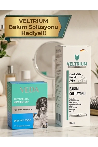 VET Veda Phytoelite Metastop 50 Tablet - Kedi & Köpek ve Detoks Desteği ürün görseli 1