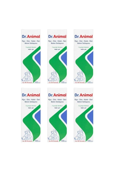 Dr. Animal DR. ANİMAL - AĞIZ GÖZ KULAK DERİ BAKIM SOLÜSYONU 100ML - 6 ADET ürün görseli 1