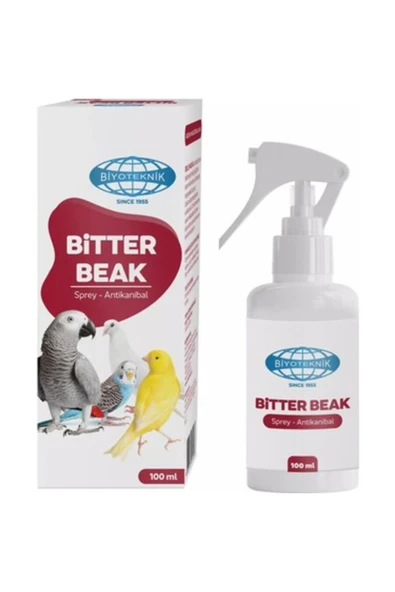 Biyoteknik Bitter Beak Tüy Yolma Önleyici Kuş Acı Sprey 100 ml (Papağan ve Muhabbet Kuşu) ürün görseli 1