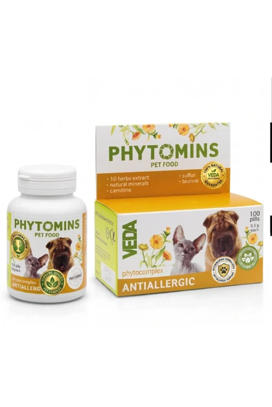 Veda Fyto Allergy 100 Tablet (Kedi ve Köpekler İçin ve Alerji Giderici Destek) ürün görseli 1