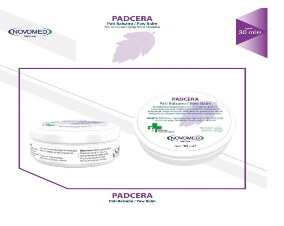 Novomed Padcera Kedi ve Köpek Pati ve Burun Bakım Balsamı 30 ml (Çatlak Onarıcı, Nemlendirici ve Koruyucu) ürün görseli 1