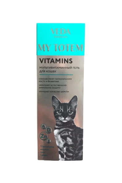 Veda Premium My Totem Cat Vitamins Jel -skt 10.2026- ürün görseli 1