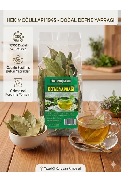 Defne Yaprağı %100 Doğal Kurutulmuş – Katkısız, Aromatik Baharat & Bitki Çayı (Laurus Nobilis) ürün görseli 1