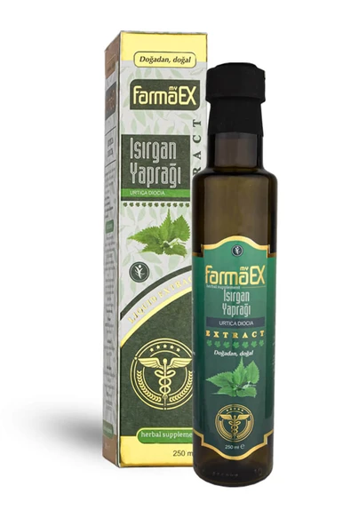 Farmaex Isırgan Yaprağı Ekstraktı 250 Ml. Isirgan Yapragi Sıvı Ekstresi Isırgan Otu Extract ürün görseli 1