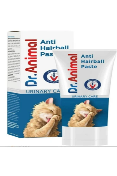 VET Dr. AnimaI Urinary & Anti-Hairball Kedi Malt Macunu idrar Yolu Koruyucu (Kızılcık Özlü) ürün görseli 1