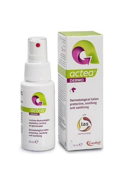 candioli Actea Dermo Sprey 50 ml - Kedi ve Köpek İçin Giderici Onarıcı Deri Bakım Losyonu ürün görseli 1
