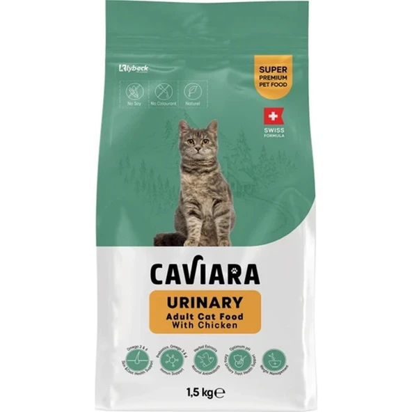 Caviara Urinary Tavuklu Yetişkin Kedi Maması 1.5 Kg ürün görseli 1