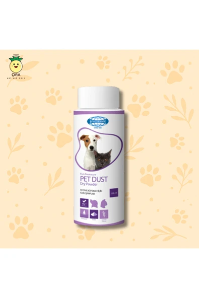ÇıraPet PET-DUST Dry Powder - Kedi ve Köpek Kuru Şampuanı ürün görseli 1