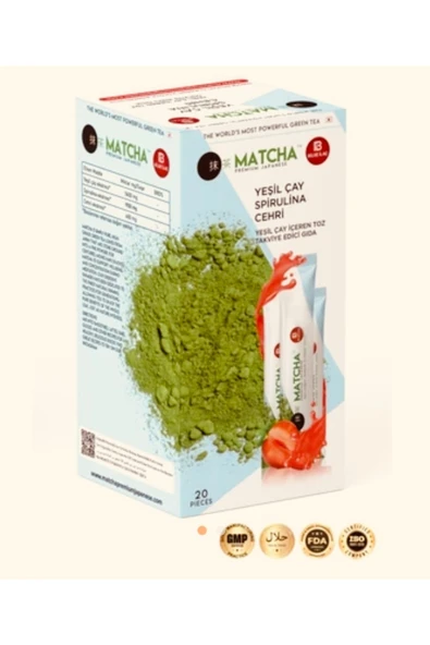 Premium Japanese Çilek Aromalı Detox Burner Form Maça Çayı 1 Kutu ürün görseli 1