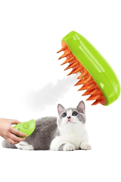 edewatt Buharlı Tüy Toplayıcı Yumuşak Kedi Köpek Tarama Fırçası Masaj Tüy Temizleme Bakım Aleti Törpü Makas ürün görseli 1