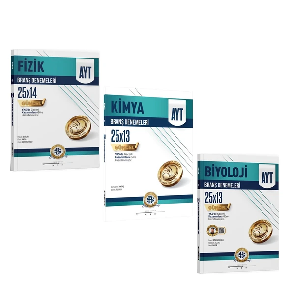 Bilgi Sarmal AYT Fizik Kimya Biyoloji Deneme Seti 3 Kitap ürün görseli 1